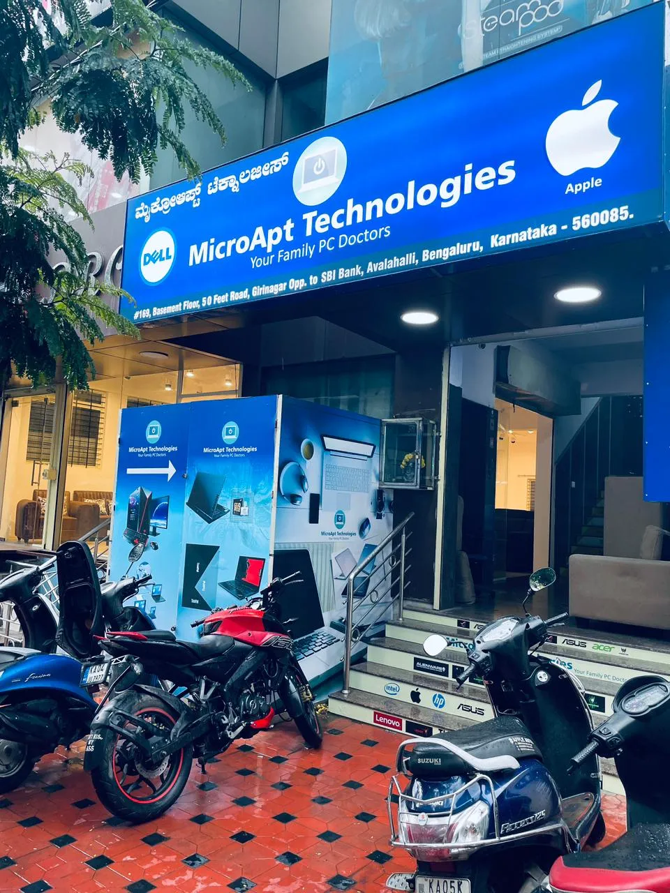 MicroApt Technologies storefront, Girinagar Bengaluru