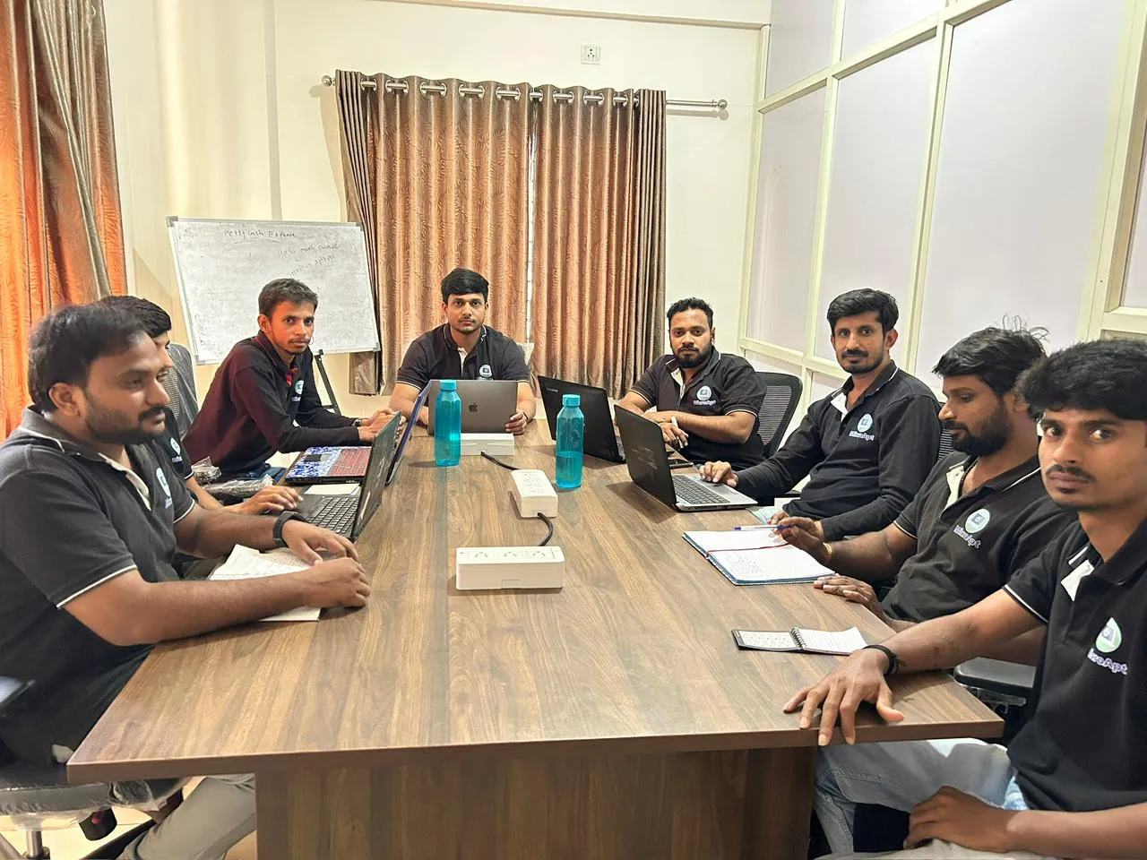Team meeting in the conference room